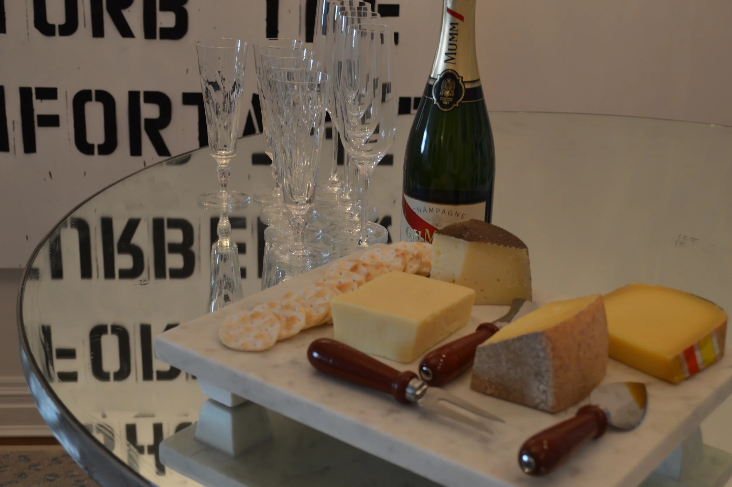 Champagne courtesy of GH Mumm
