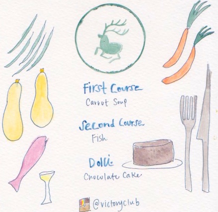 Menu painted by Chefanie