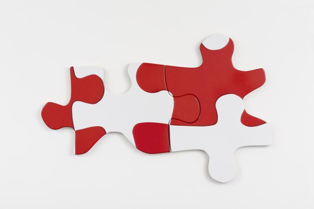 Bill Anastasi's Puzzle Puzzle , 2015. Photo credit: Sandra Gering Gallery