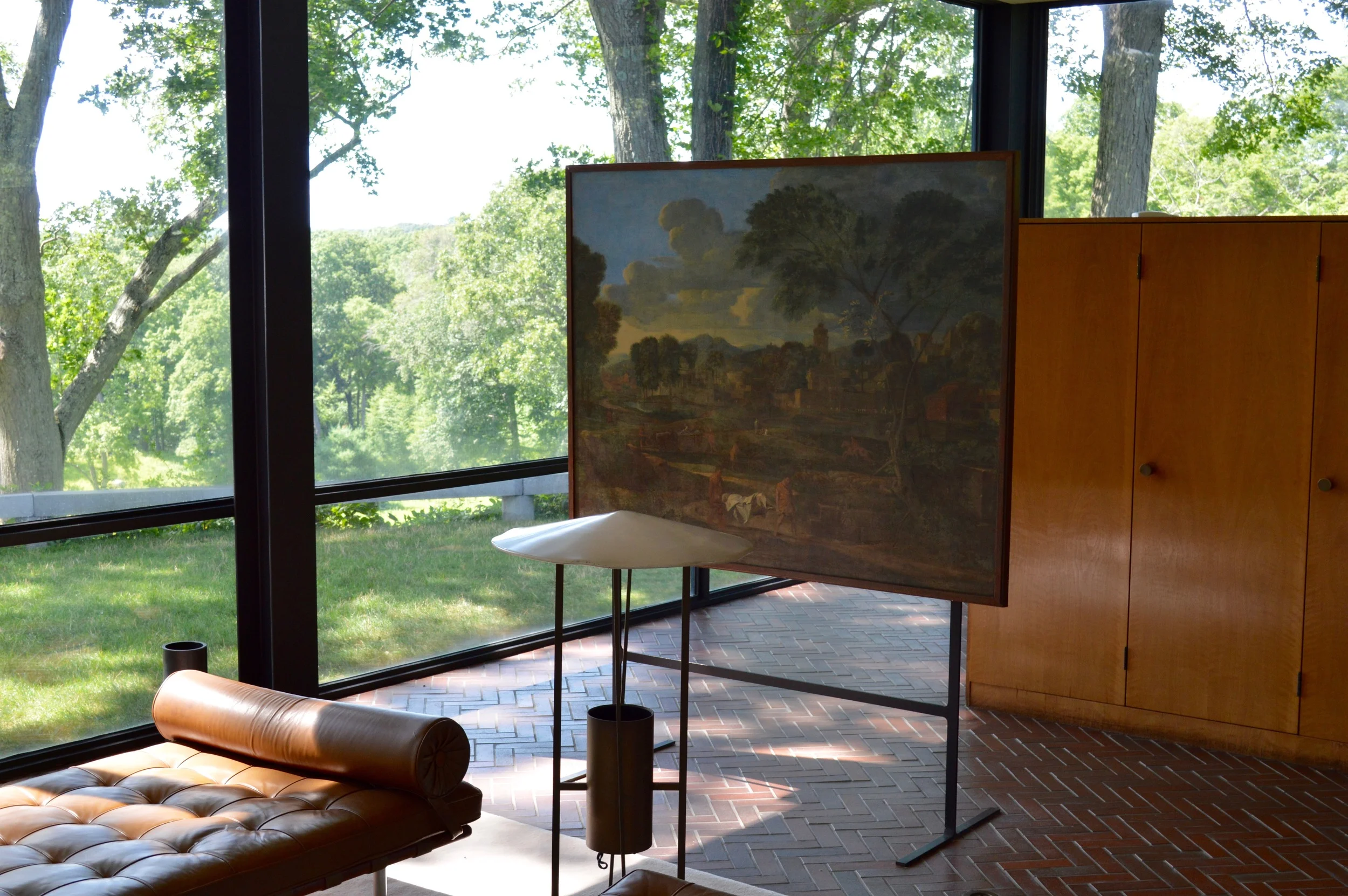 Philip Johnson's Glass House creates a dialogue with nature