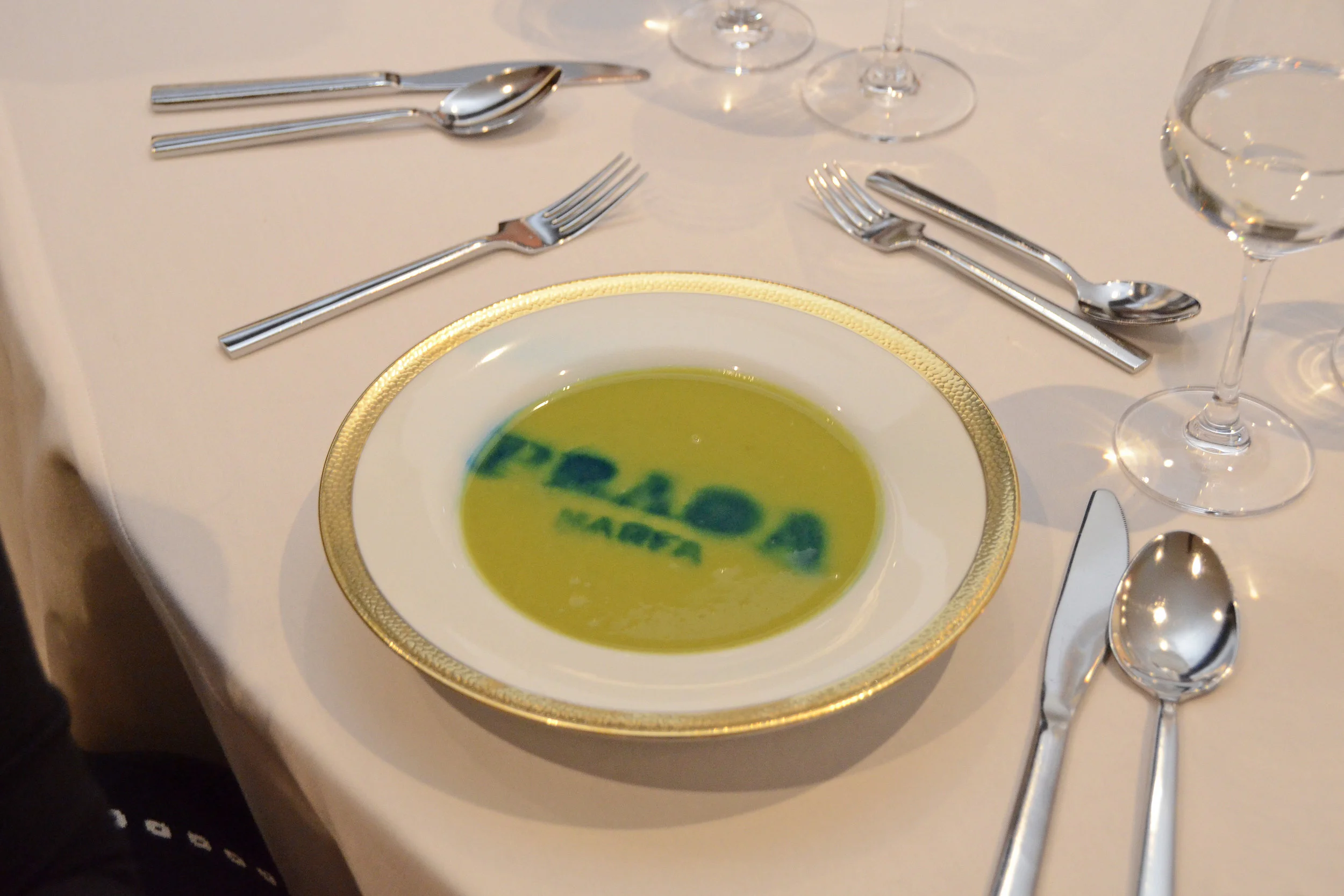 Prada Marfa Pea Soup. Photo credit Lukas Greyson
