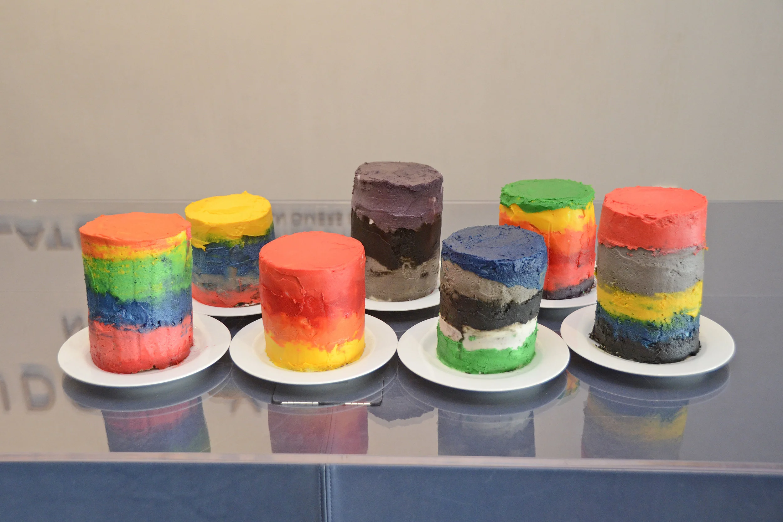 Seven Magic Mountains Cake. Photo credit Lukas Greyson