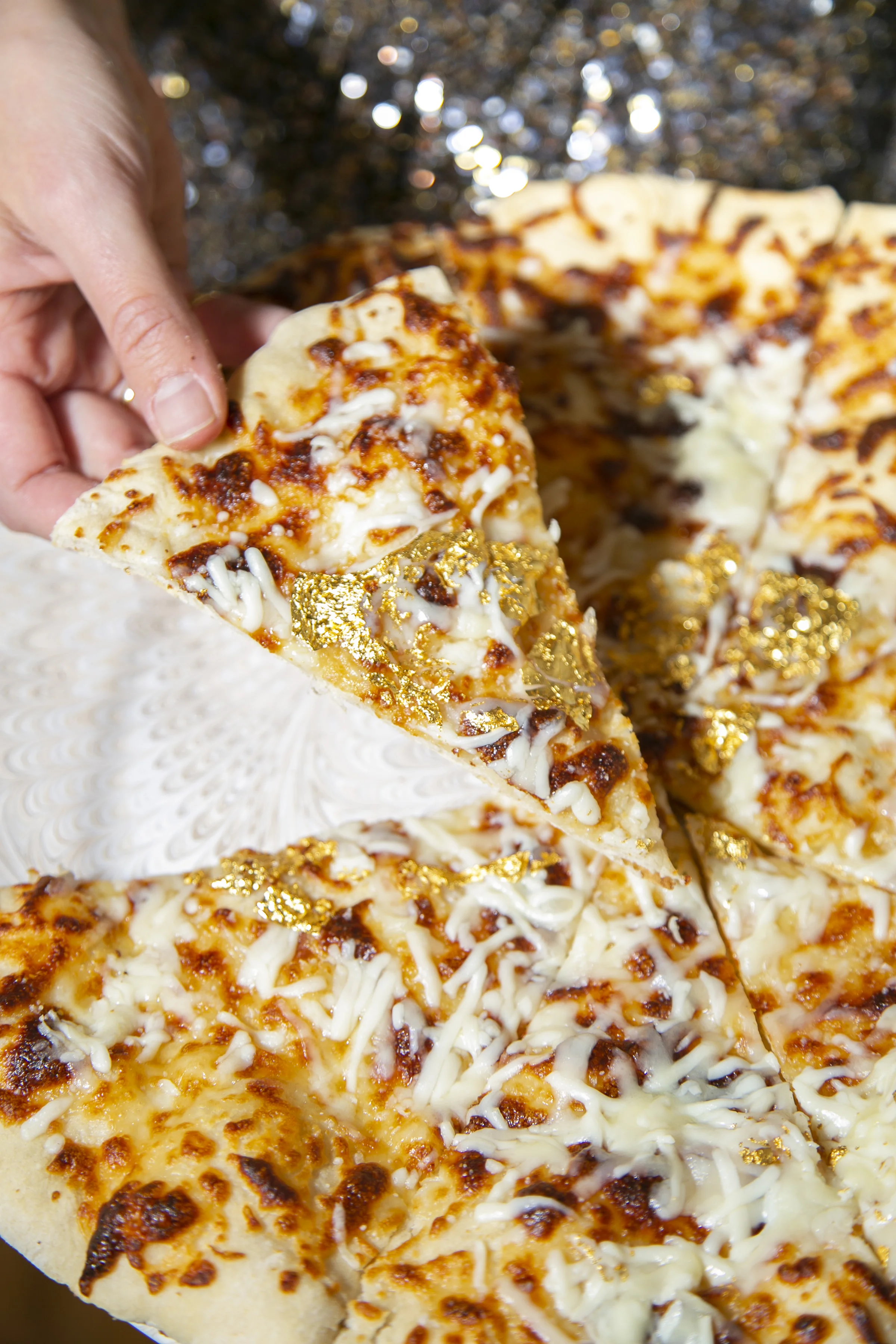 Pizza with Gold Chefanie Sheets
