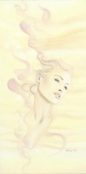 Artwork: Breath of Light 12" x 36" Oil Pastel on Canvas