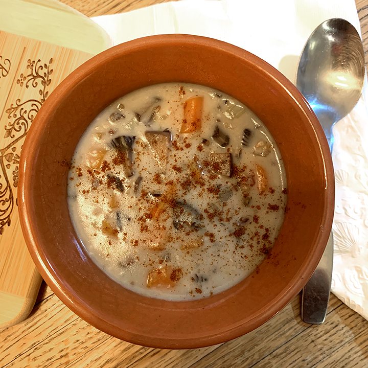 Creamy Mushroom Rice Soup