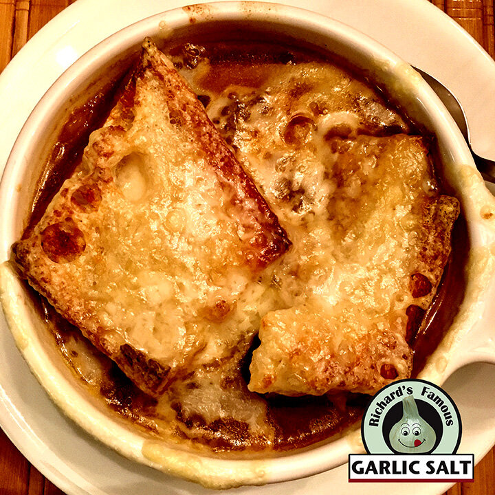 Apple Onion Soup Au Gratin