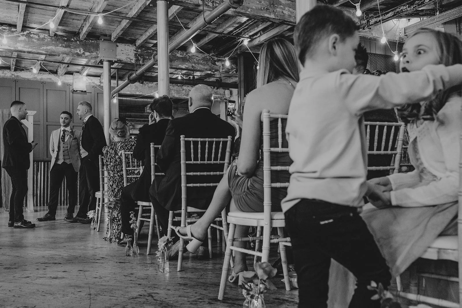 Ceremony at Holmes Mill Clitheroe wedding photographer