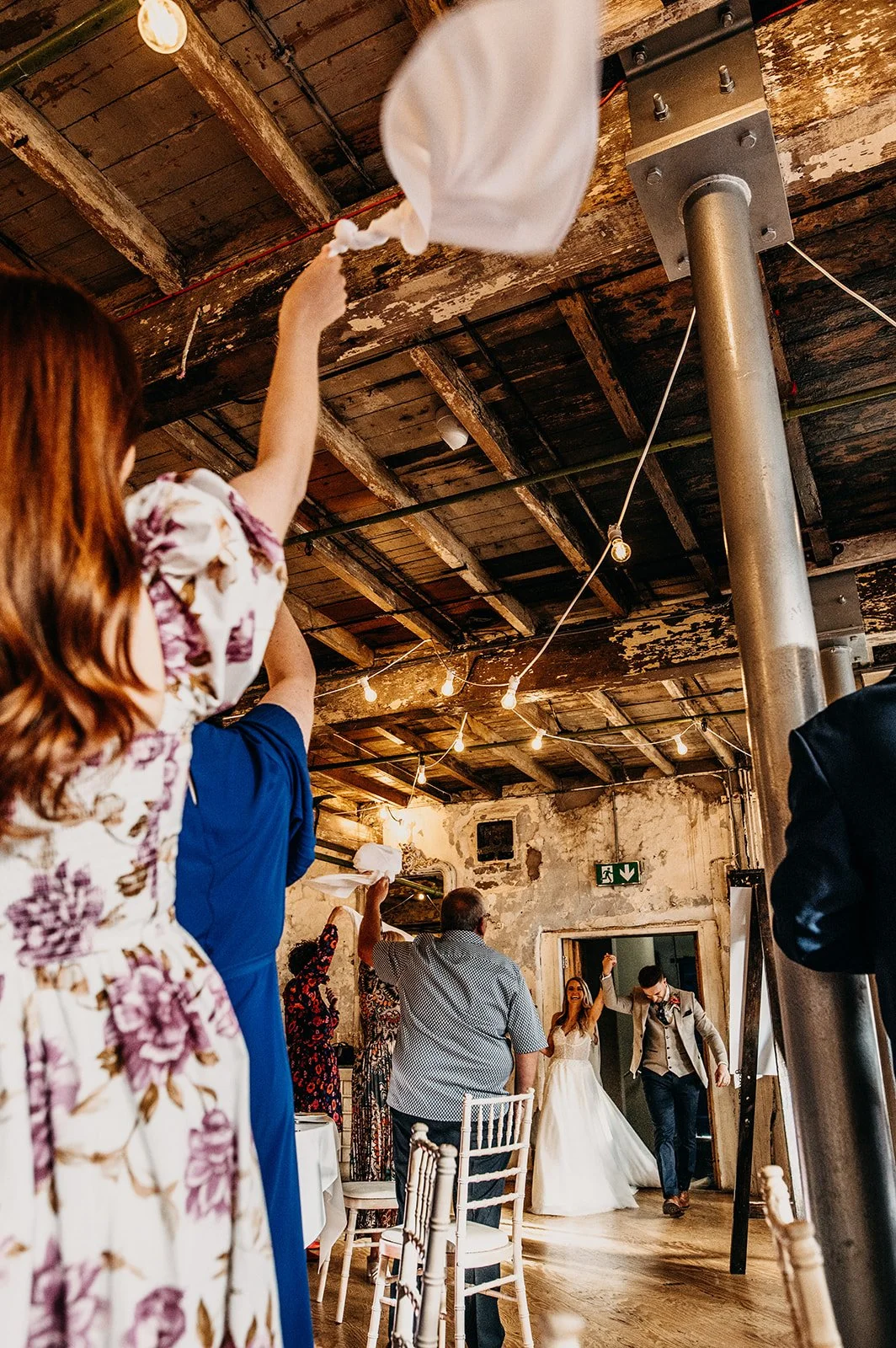 Wedding reception at Holmes Mill Clitheroe, relaxed wedding photography