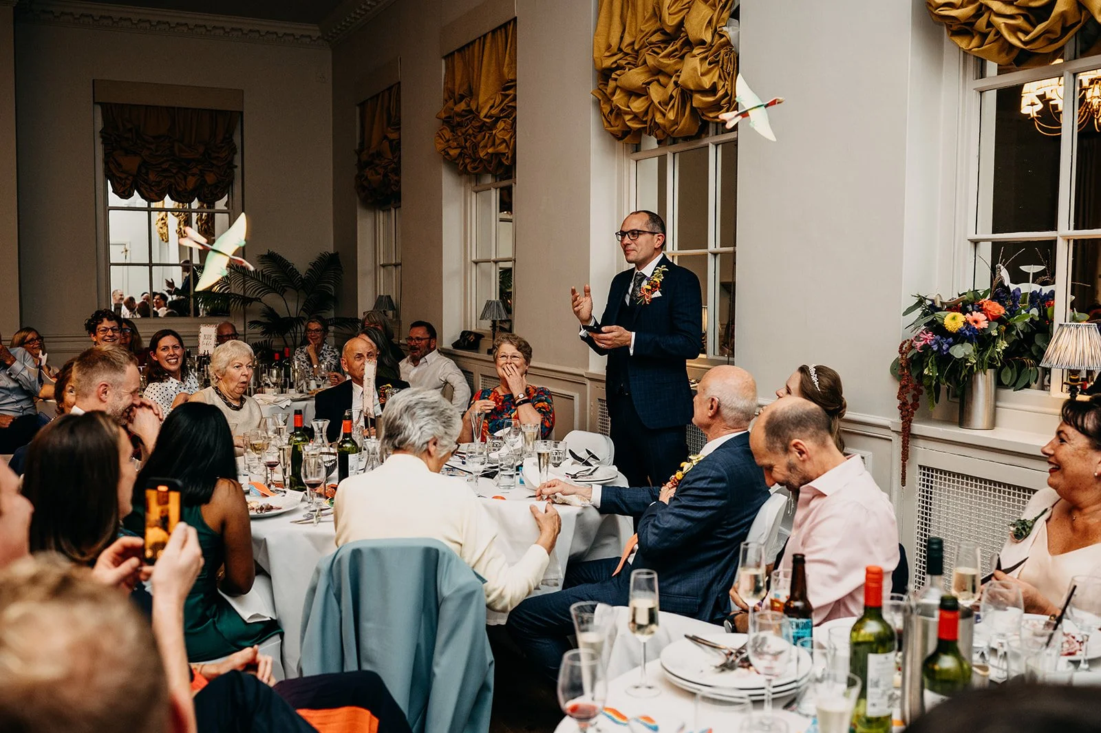 Lincoln documentary wedding photography at the White Hart Hotel
