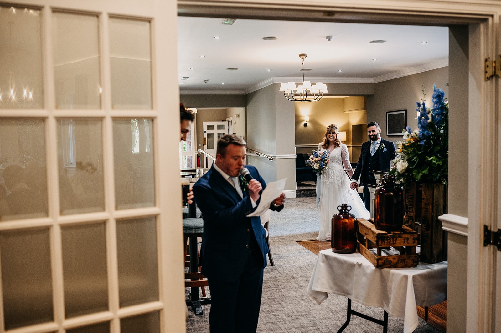 Candid moments - Lincolnshire documentary wedding photography at the Dower House Hotel