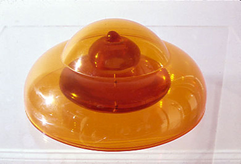  Double Orange, 1966  Resin and Acrylic and Vacuum Formed  61/2"x131/2" 