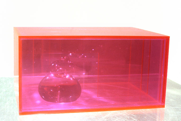  Pink Florescence, 1967  Resin, Acrylic and Coated Sheets  5"x6"x12" 