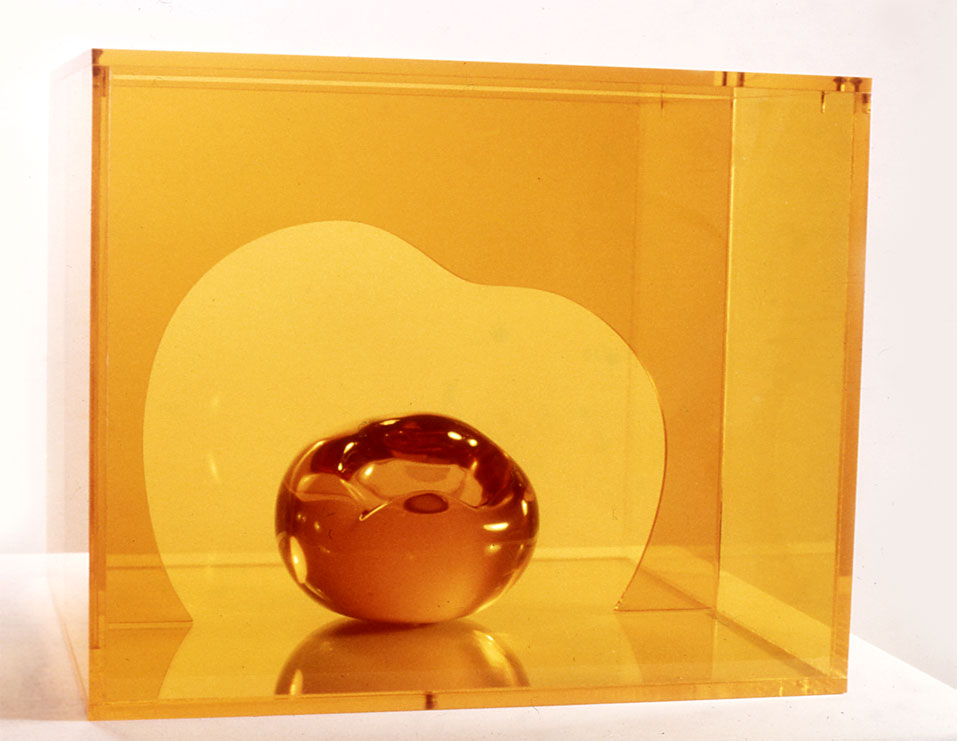  Orange Organic, 1966  Resin Image with Acrylic Sheets and Acrylic Box  12"x12"x6" 