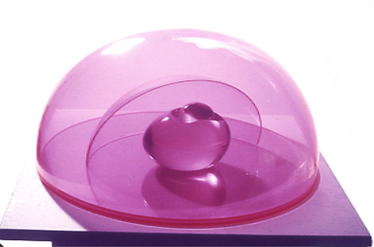  Pink Dome, 1966  Resin and Acrylic Vacuum Formed  15"x15" 