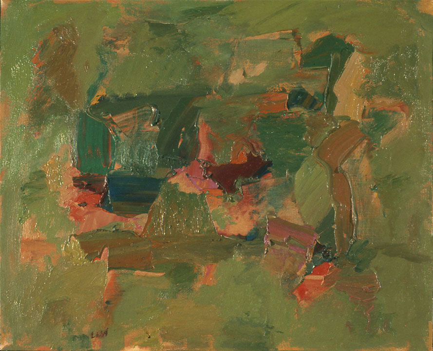  Greener, 1958  Oil on Canvas  18"x 22" 