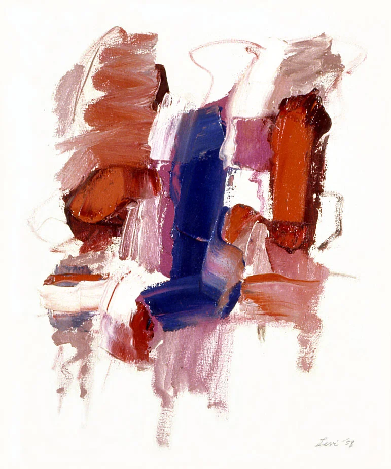 Red, White and Blue, 1958 Oil on Canvas 20"x24"