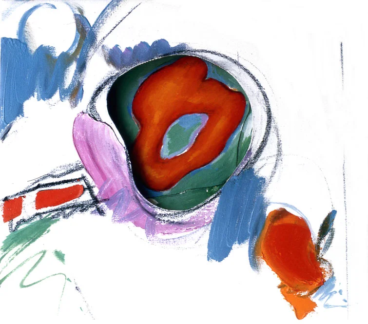 Abstract Expressionism 1963 Acrylic, Charcoal on canvas and Board 13"x14"x2"