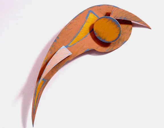 Organic P, 1990 Acrylic Paint on Plywood 4'x6'x20"