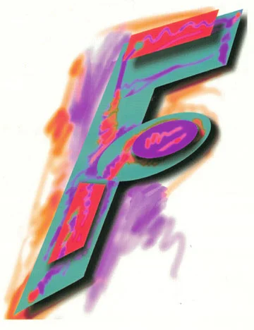 F/Abstract, 1993 Digital Painting