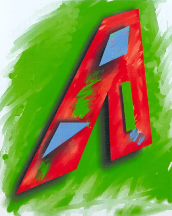 A/Abstract, 1994 Digital Painting