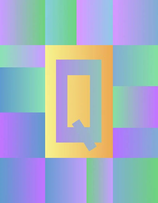 Q/Quardrate, 1998 Digital Painting