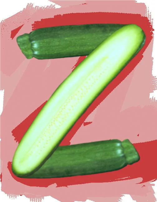 Z/Zucchini, 1994 Digital Painting