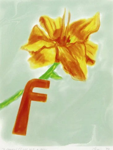 F/Flower, 1993 Digital Painting