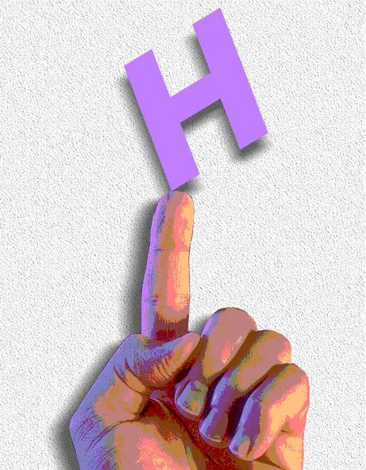 H/Hand Tilt, 1994 Digital Painting