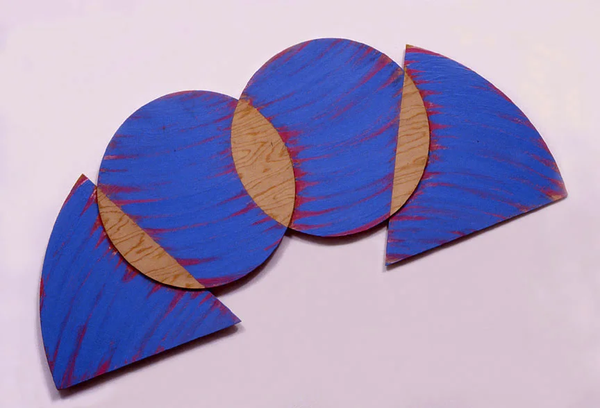Blue, Sequential Series, 1988 Acrylic Paint on Plywood 72"x20"x1"