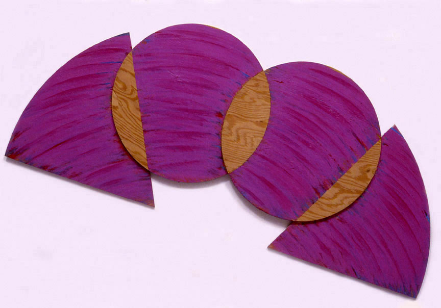  Violet, Sequential Series, 1988  Acrylic Paint on Plywood  72"x20"x1" 