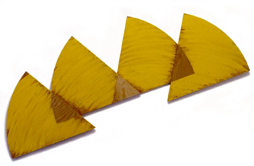Yellow, Sequential Series, 1987 Acrylic Paint on Plywood 72"x20"x1"