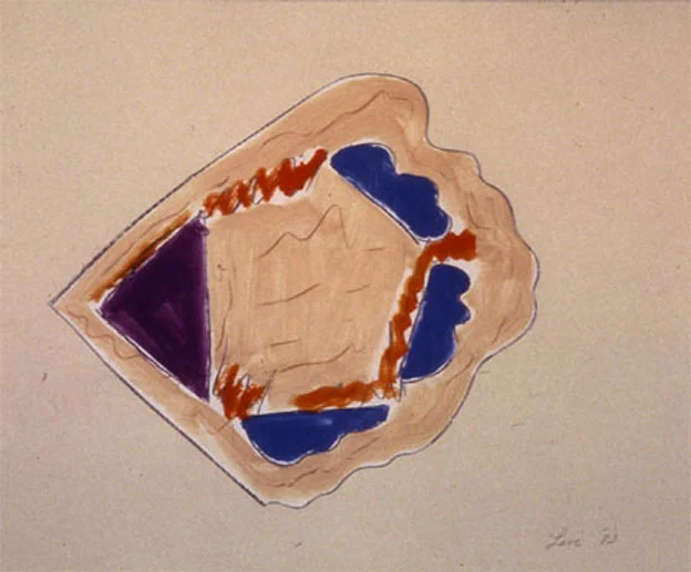From Wood3, 1984 Monoprint 11"x14"