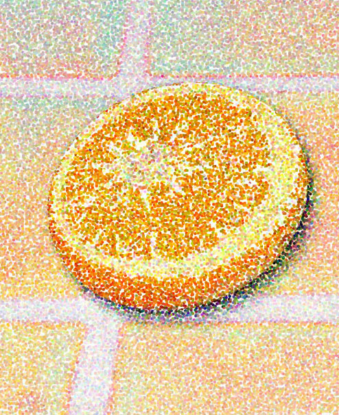  Orange in Space, 2002  Digital Painting 