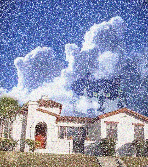 Chipper in Clouds over Pandora, 2006 Digital Painting