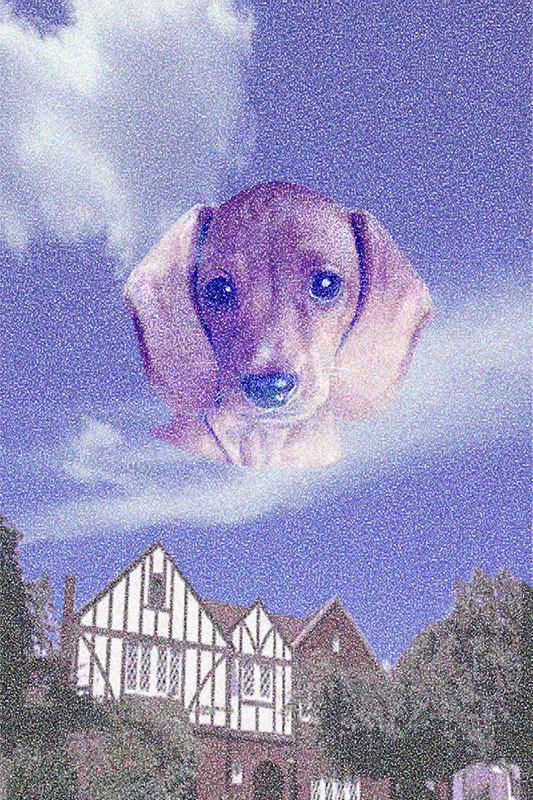 Susy Hovers Over Rimpau in 1945, 2006 Digital Painting