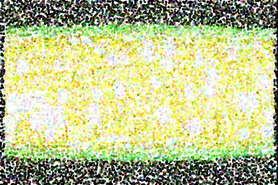 Geo Corn on Cob, 2001 Digital Painting