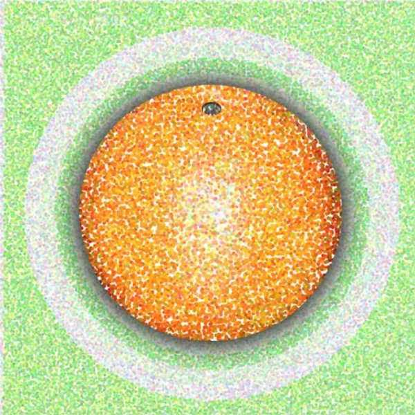  Orange Circle, 2001  Digital Painting 