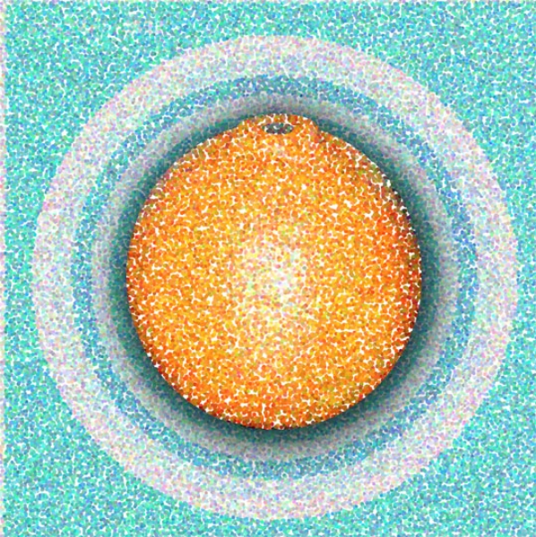  Tangerine Circles, 2003  Digital Painting 