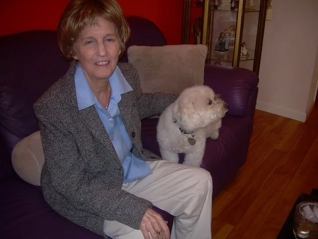 Linda with Labradoodle