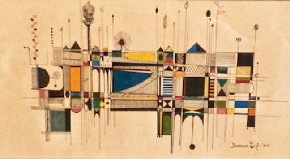 Floating geometric as visiting structures, 1966