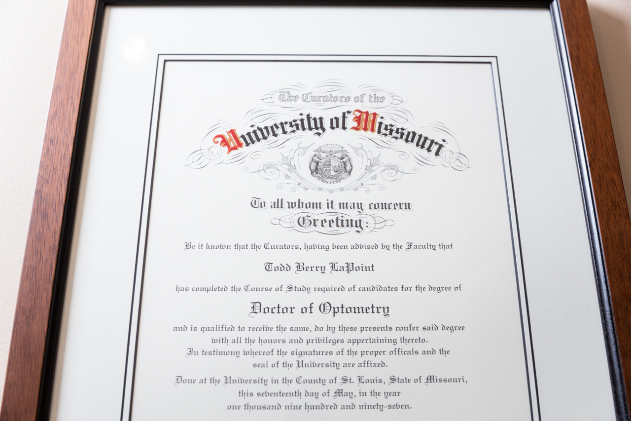 Dr. La Point Diploma