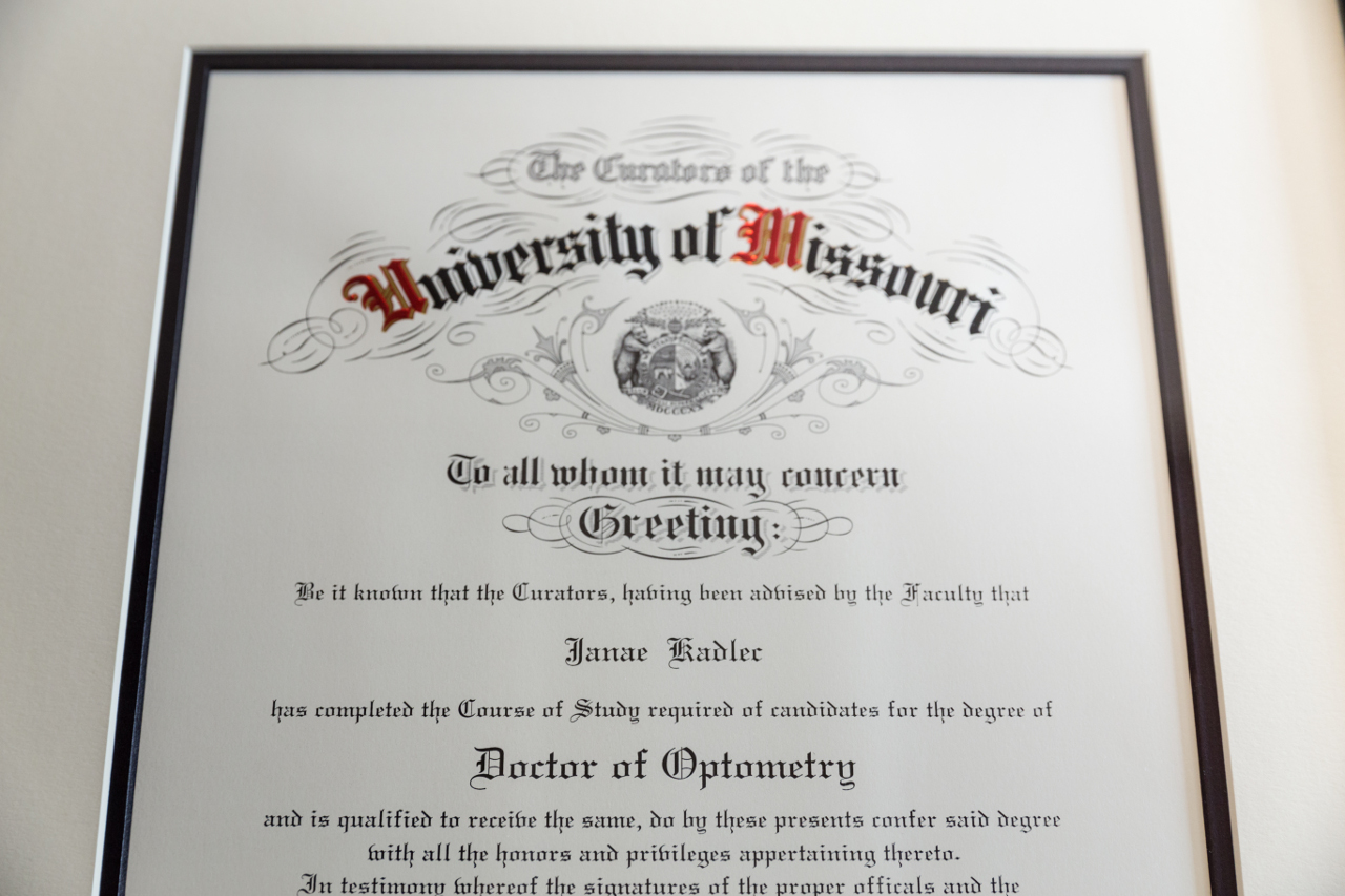 Dr. Kadlec Diploma