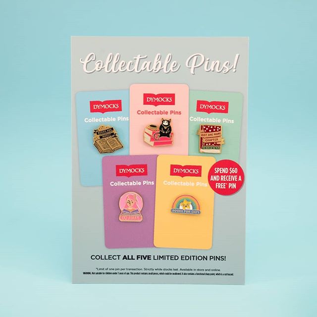 The full collection of pins created especially for Dymocks by Yellow Creative. 
Such a beautiful gift with purchase this festive season at Dymocks.

We love watching the reactions from Dymocks customers who are sharing their pin collections on Instag