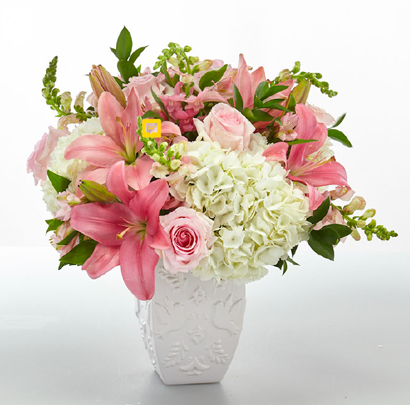 FTD SYMPATHY DOVE VASE. 2019