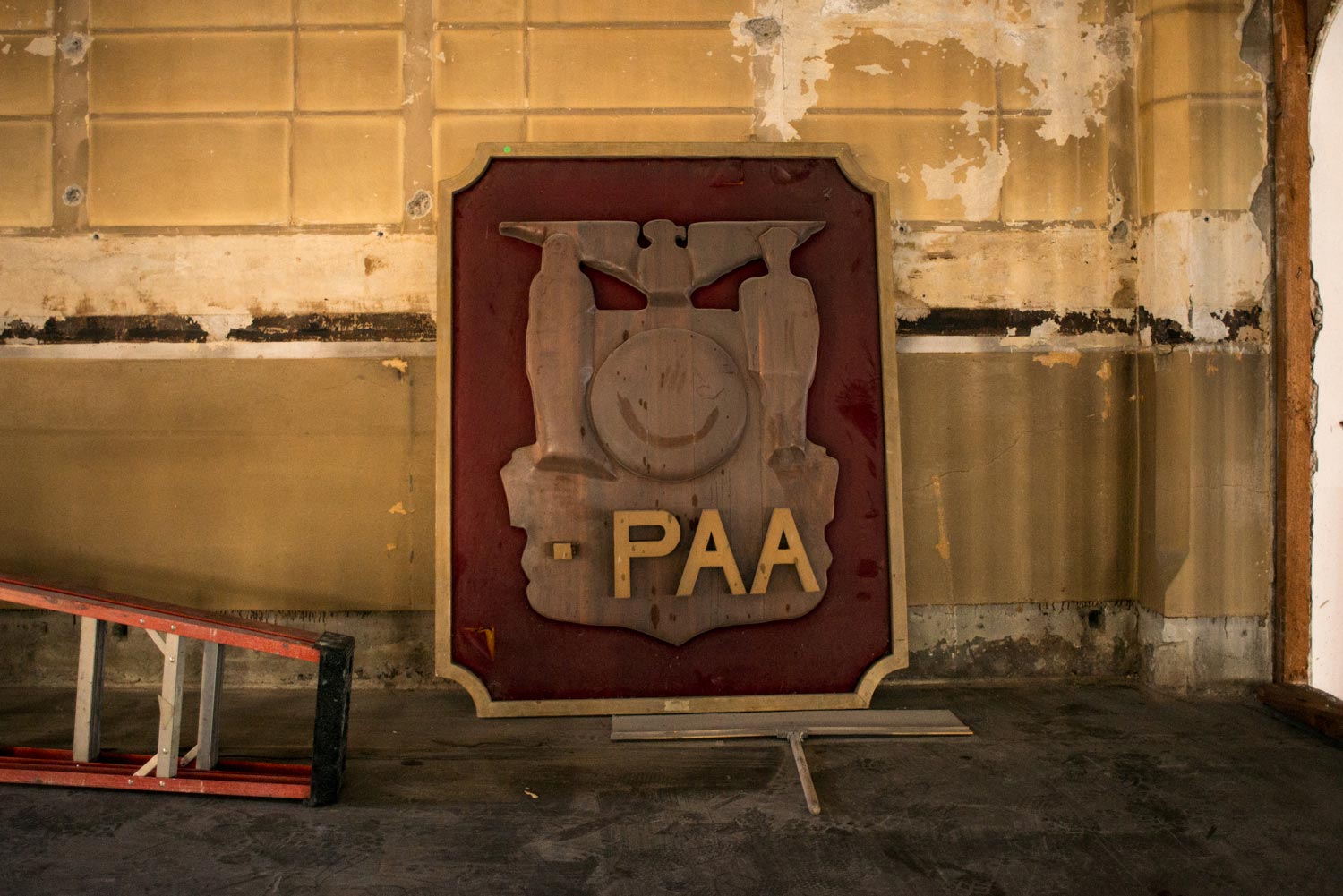 Old PPAA sign. 