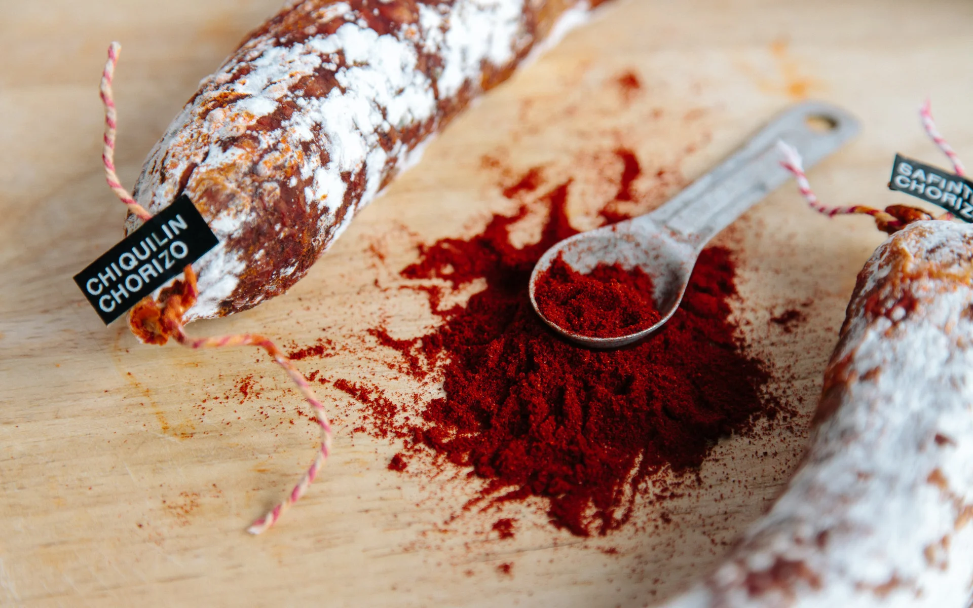 Dry-cured spanish chorizo.