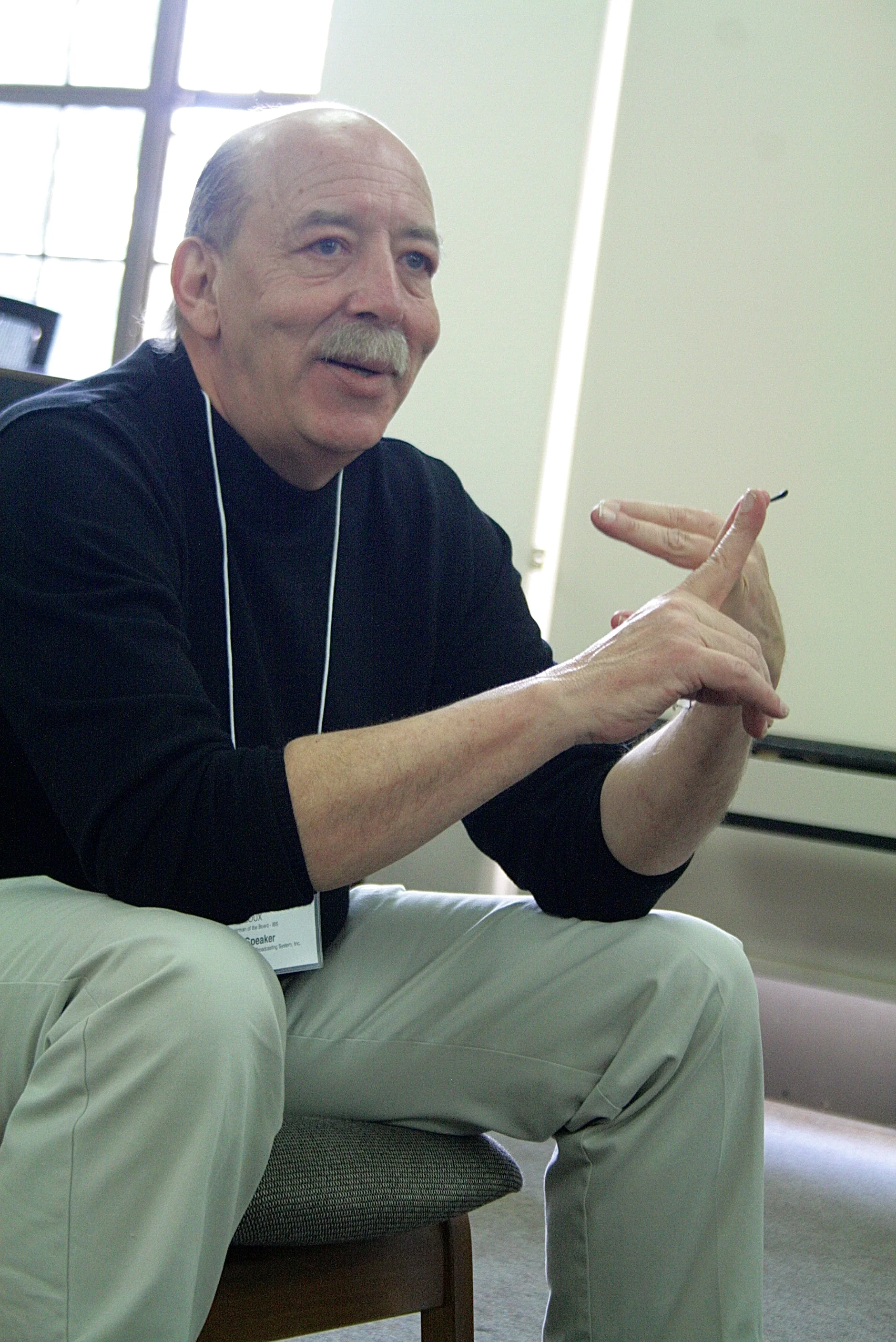 Len Mailloux (IBS) gives students advice on the what makes a good leader in his panel, Radio Management Boot Camp .
