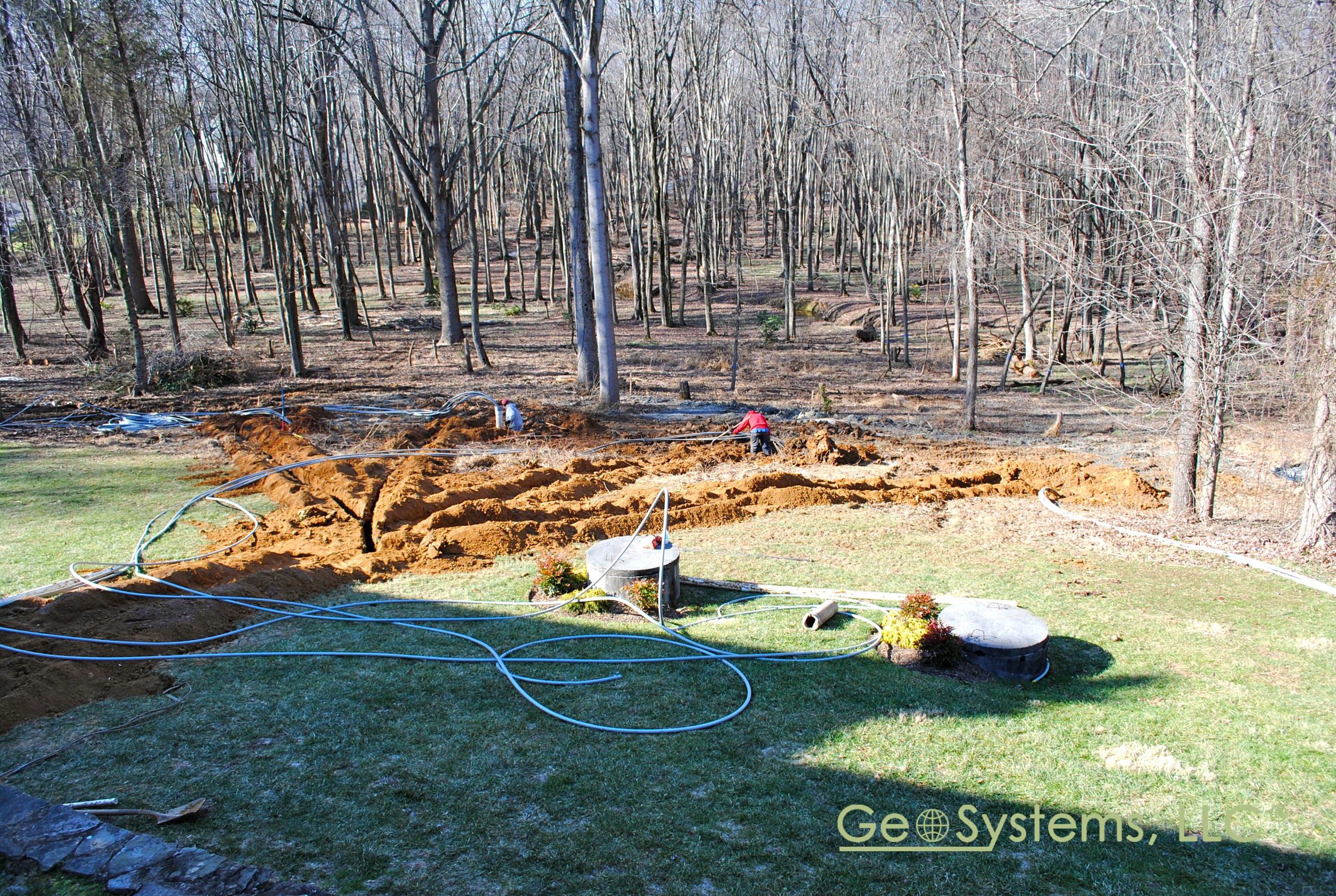 Geothermal Loops Are Routed To The House