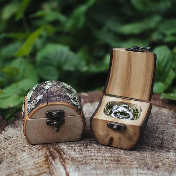 Wood Ring Box hand-crafted by Jacob MccKay Studios 