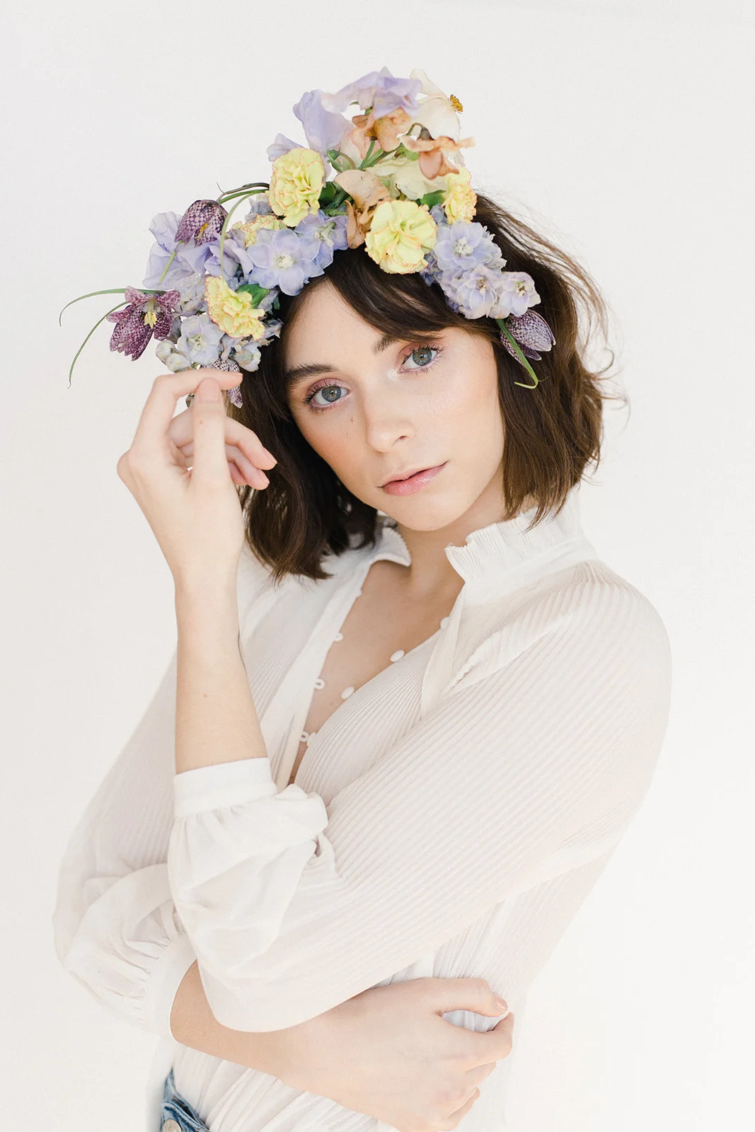 A Spring Flower Crown Featured In Minnesota Bride Magazine Ashley Fox Designs